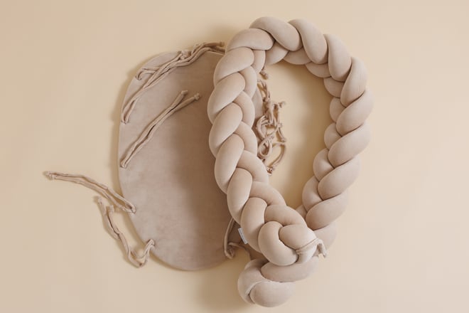 Cocoon-Babynestchen Geflochten Beige