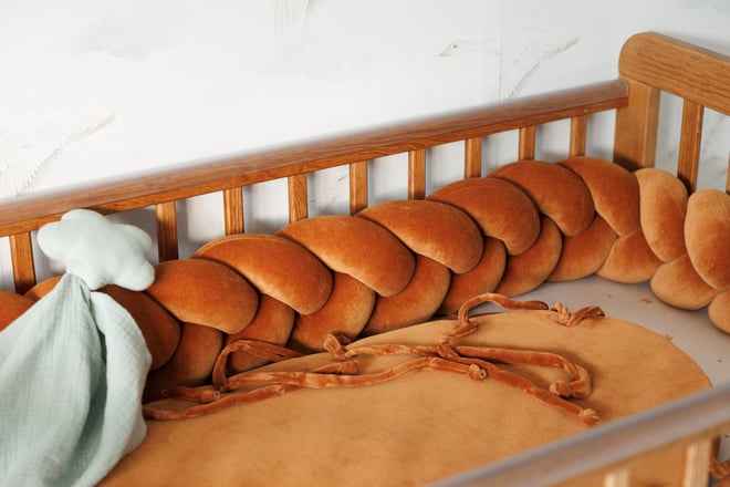 Cocoon-Babynestchen Geflochten Zimt