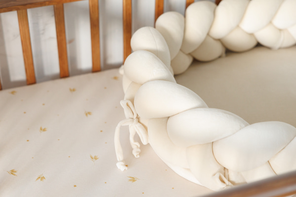 Cocoon-Babynestchen Geflochten Mandel