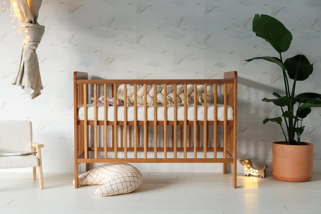 Reductor / Protector de cama Almendra Trenzado