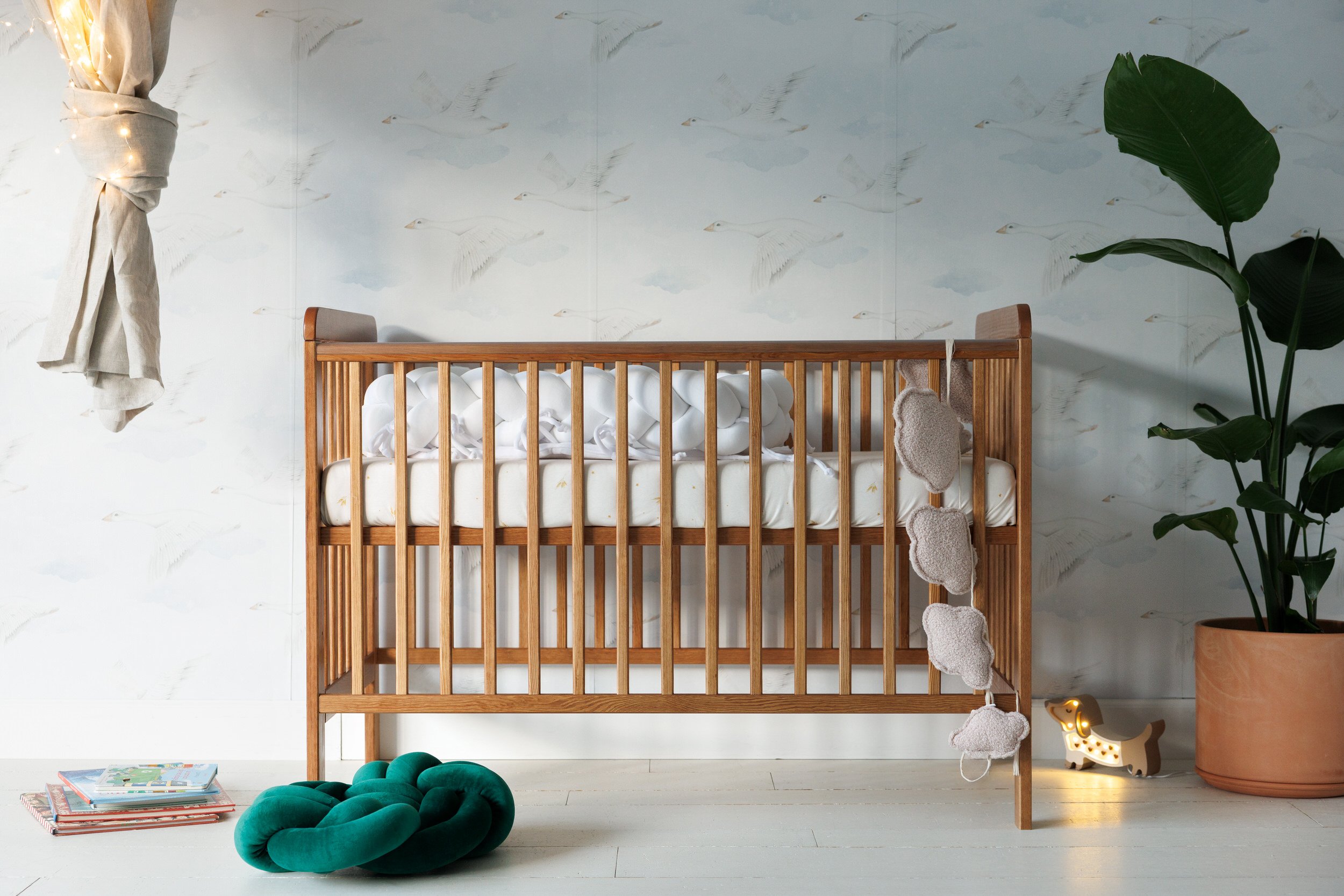 Reductor / Protector de cama Blanco Trenzado Reductor / Protector de cama Blanco Trenzado
