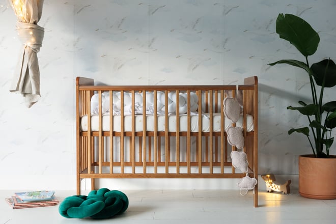 Redutor de Cama Branco Trançado