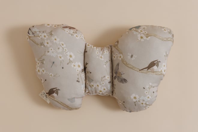 Birdsong Butterfly Pillow