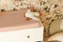 Matelas à Langer en Mousseline Dusty Pink