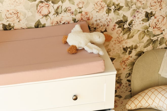 Materassino fasciato in mussola Dusty Pink