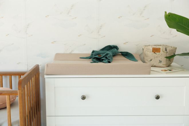 Materassino fasciato in mussola beige