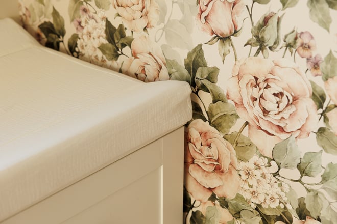 Matelas à Langer en Mousseline Blanc