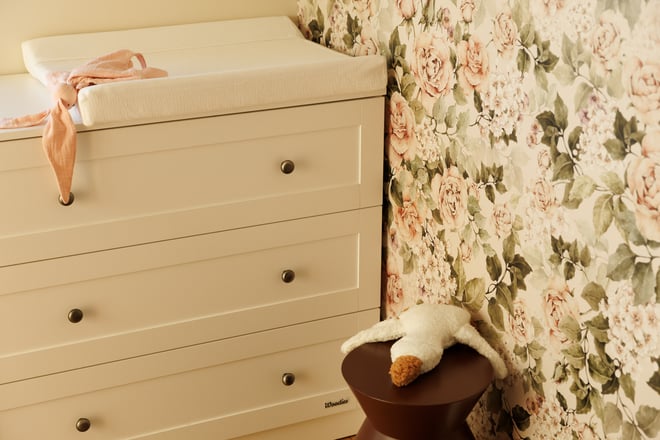 Muslin Changing Table Off White