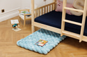 Braided Floor Mattress Ice Blue