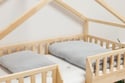 Ensemble Couette et Oreiller 120x170 Mousseline de Coton Avec Garnissage - Gris