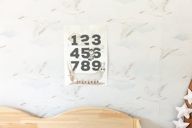 Quadro Numeri nello spazio