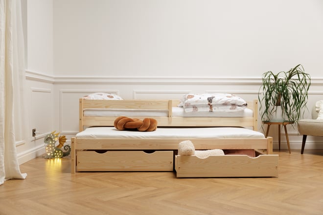 Drawer - Natural Wood for Bed 90x180