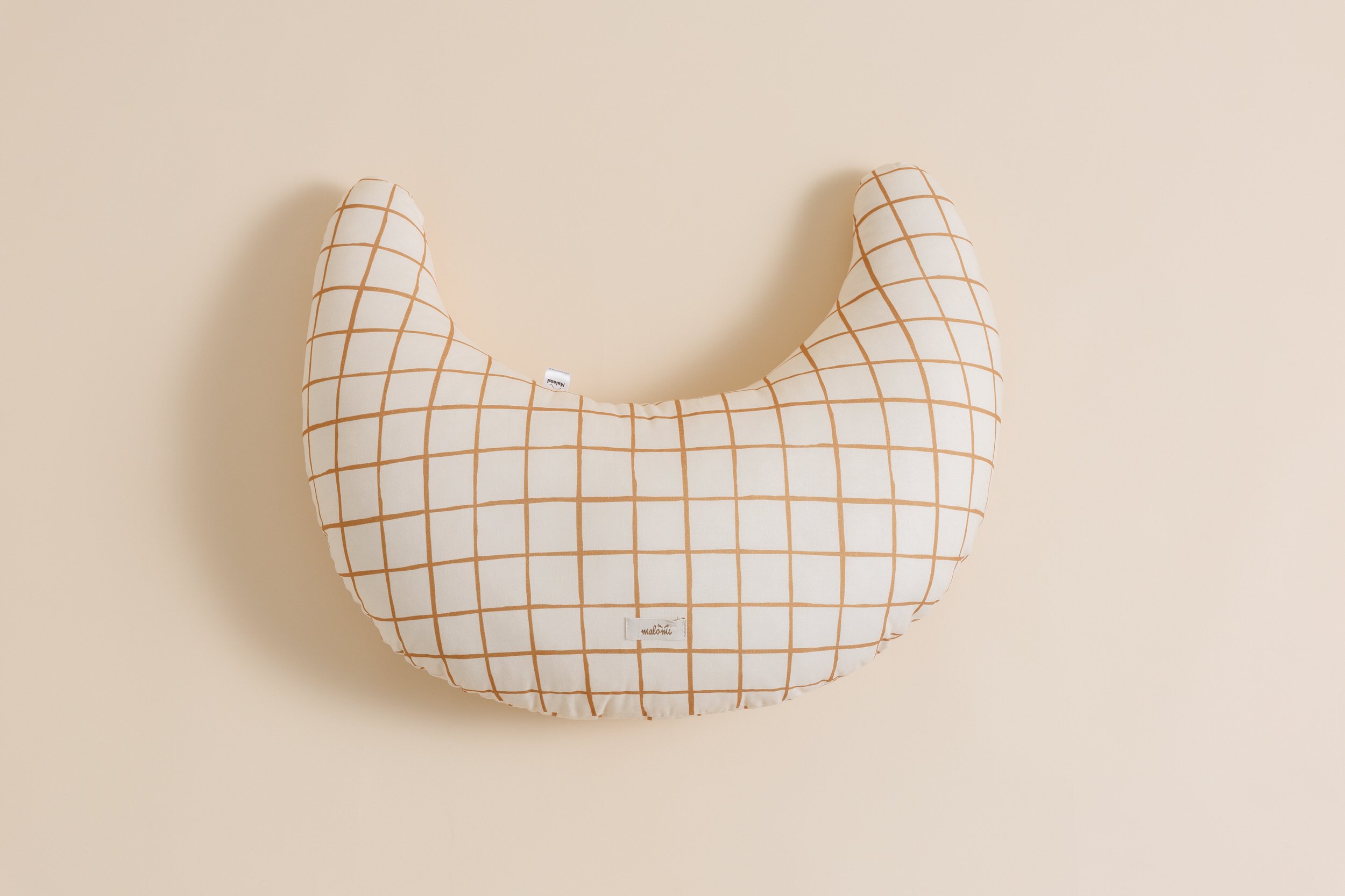 Coussin d'Allaitement Vichy Caramel Coussin d'Allaitement Vichy Caramel