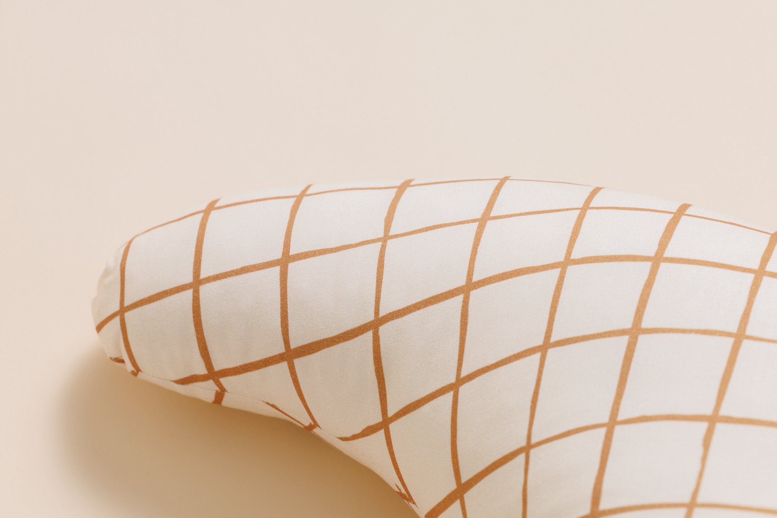 Coussin d'Allaitement Vichy Caramel Coussin d'Allaitement Vichy Caramel