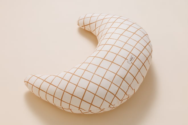 Coussin d'Allaitement Vichy Caramel