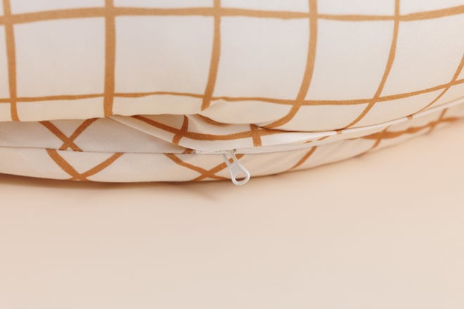 Cocoon-Babynestchen - Vichy Caramel
