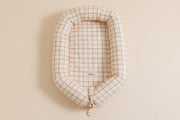 Cocoon-Babynestchen - Vichy Caramel