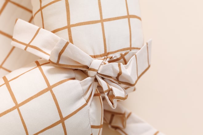 Cocoon-Babynestchen - Vichy Caramel