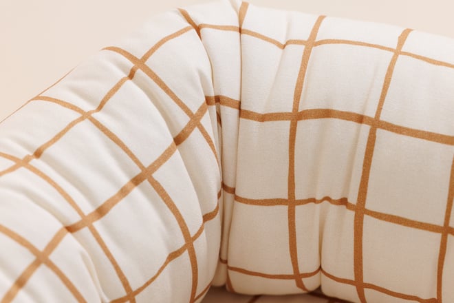 Cocoon-Babynestchen - Vichy Caramel
