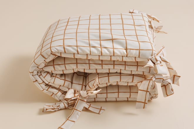 Tour de Lit Vichy Caramel