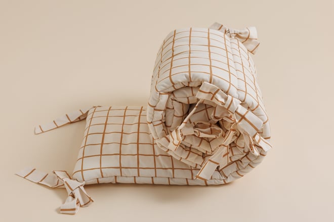 Tour de Lit Vichy Caramel
