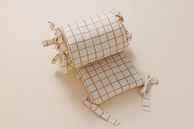 Tour de Lit Vichy Caramel
