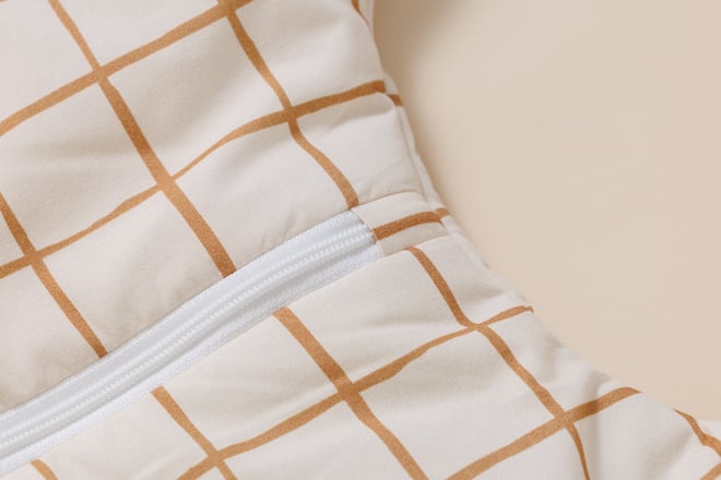Saco de Dormir con Piernas - Vichy Caramel