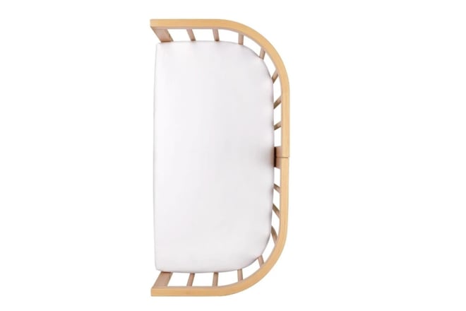 Petit Drap Housse Pour le Berceau Oval Évolutif - Beige