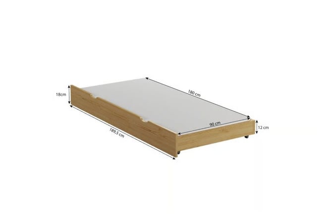 Cassetto in Legno Naturale - 90x200