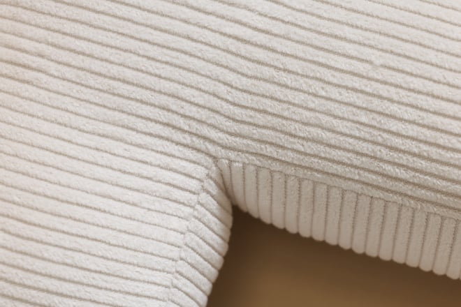 Letter Cushion T - Ecru Corduroy
