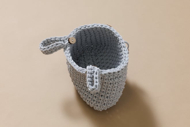 Bolsa de Almacenamiento de ganchillo - Gris