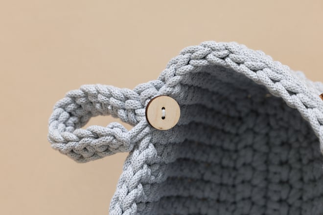 Bolsa de Almacenamiento de ganchillo - Gris