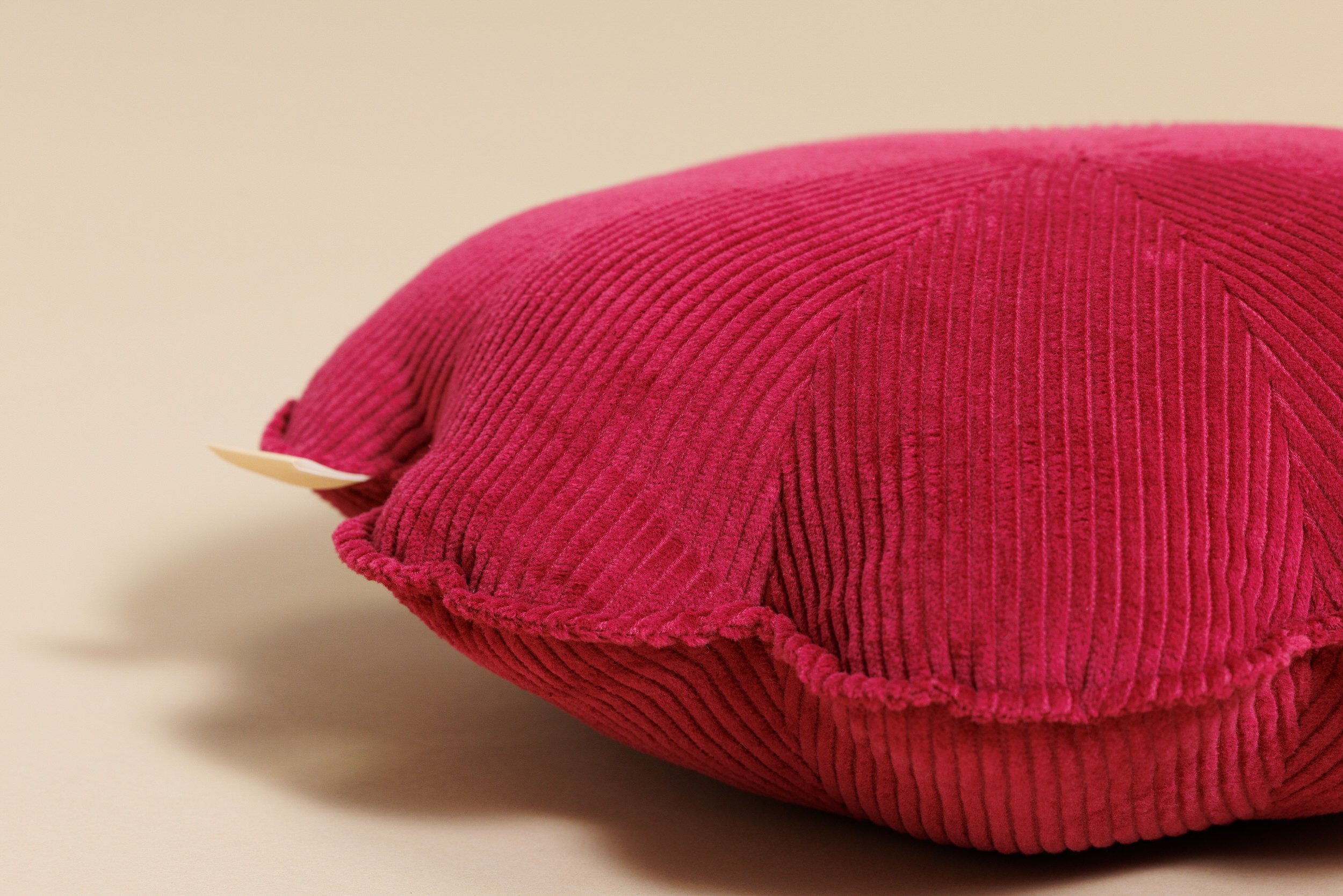 Raspberry Flower Corduroy Cushion Raspberry Flower Corduroy Cushion
