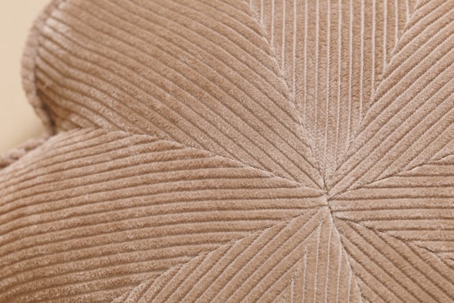 Raspberry Flower Corduroy Cushion