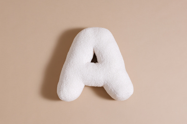 Letter Cushion A - Boho Vanilla