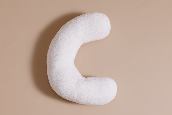 Letter Cushion C - Boho Vanilla