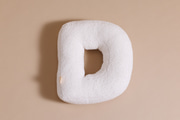 Letter Cushion D - Boho Vanilla