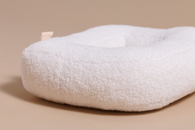 Coussin Lettre D - Boho Vanille