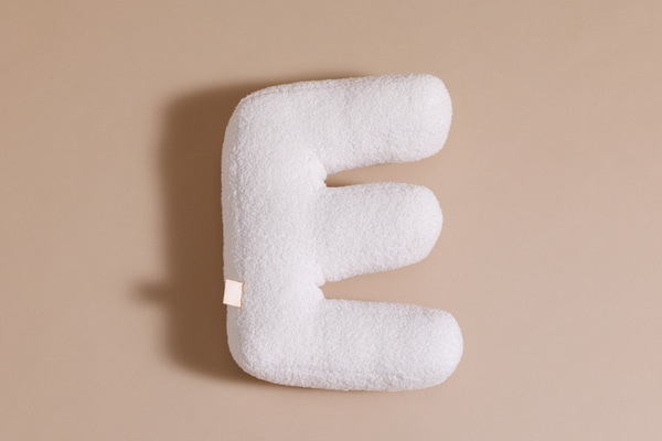 Letter Cushion E - Boho Vanilla