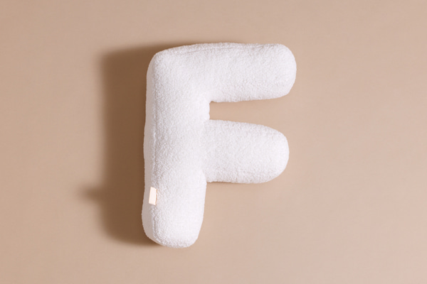 Letter Cushion F - Boho Vanilla