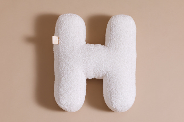 Letter Cushion H - Boho Vanilla