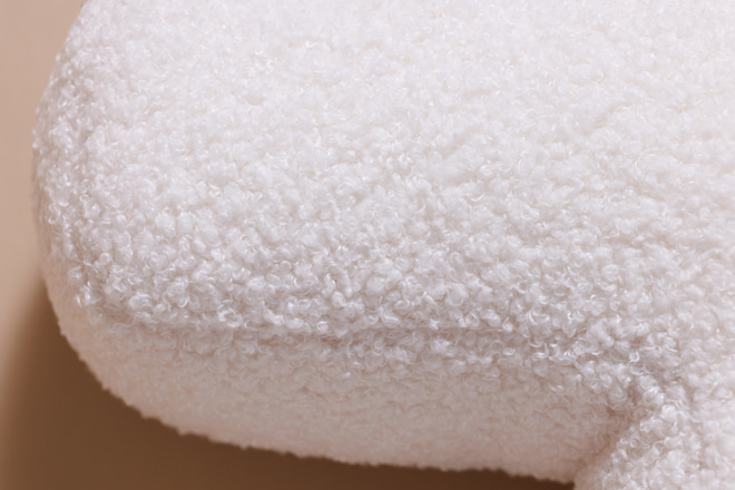 Coussin Lettre H - Boho Vanille