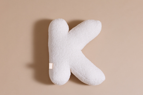 Letter Cushion K - Boho Vanilla