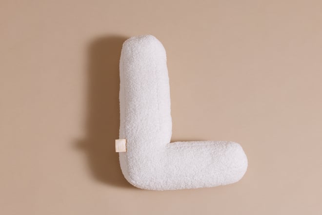 Letter Cushion L - Boho Vanilla