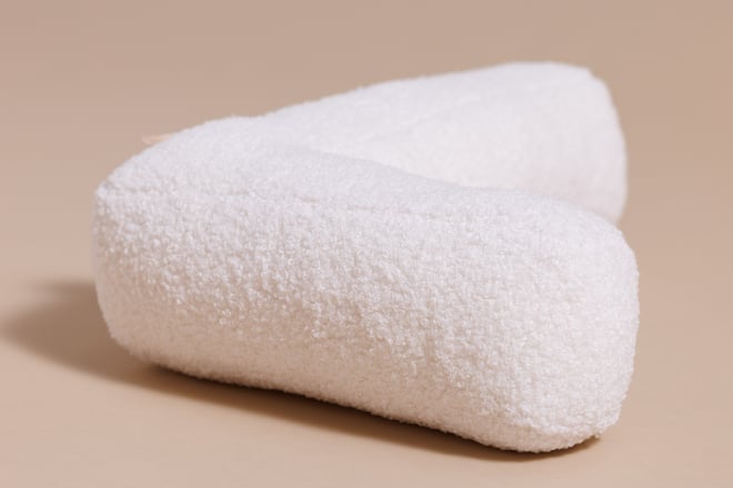 Coussin Lettre L - Boho Vanille