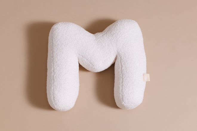 Letter Cushion M - Boho Vanilla