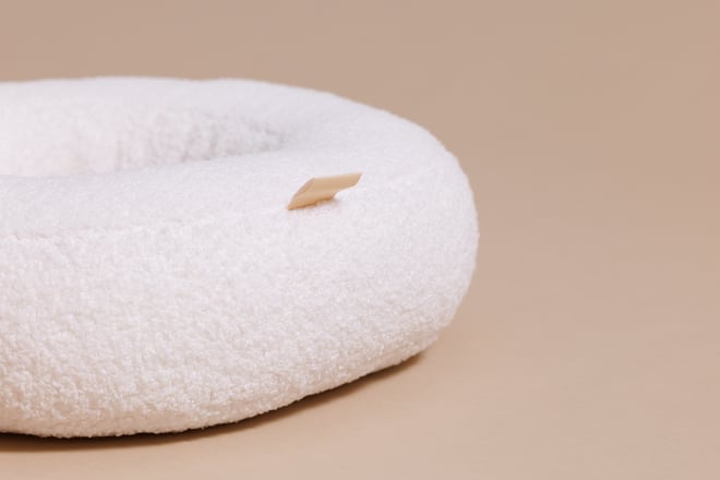 Cuscino Lettera O - Boho Vaniglia