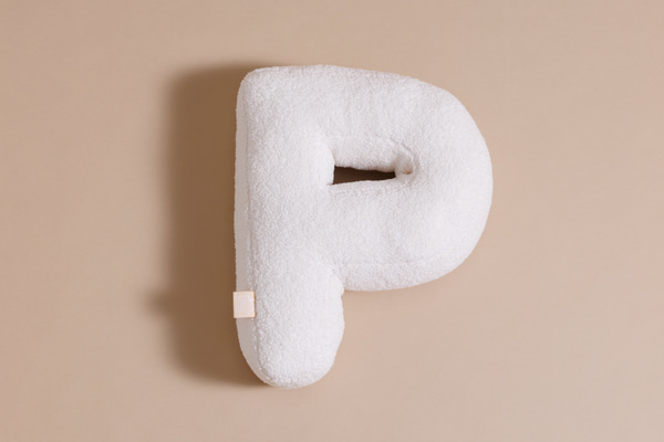 Letter Cushion P - Boho Vanilla