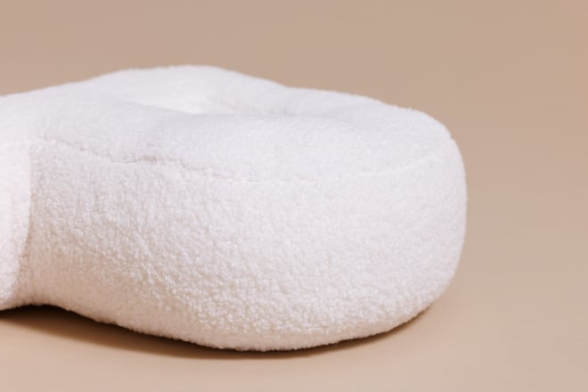 Coussin Lettre P - Boho Vanille
