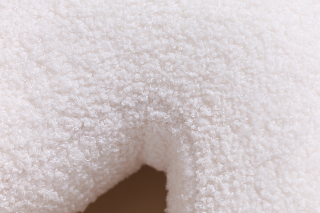 Polštář Písmeno S - Bouclé Off White